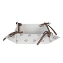 Brotkorb Beige Braun 35x35x8 cm