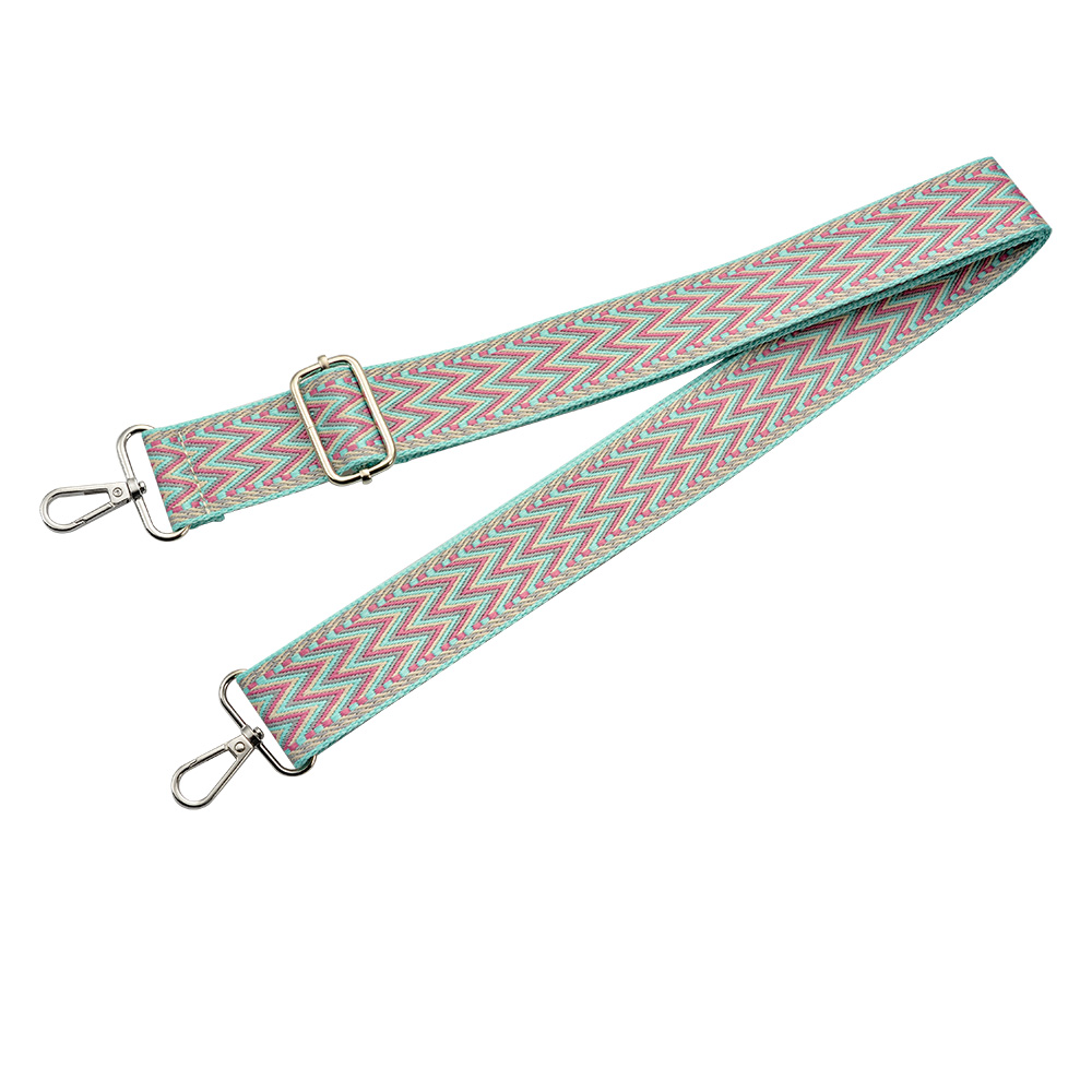 Taschengurt Blau Rosa 5x140 cm