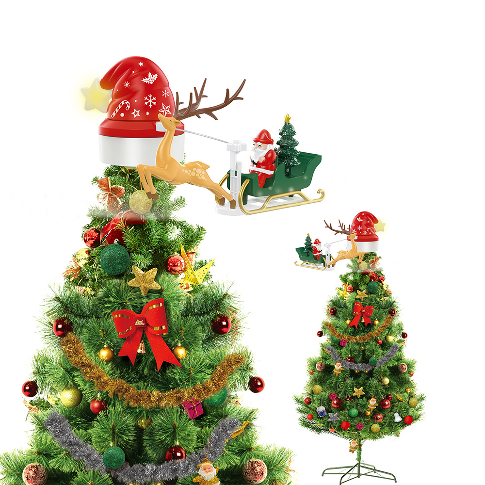 Decoratie kerstboom topper 38x21x29 cm