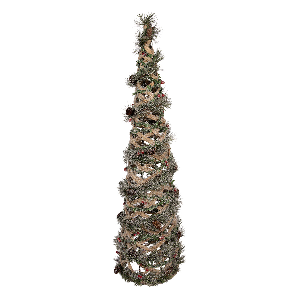 Decoratie kerstboom met LED Ø 28x99 cm / 3xAA