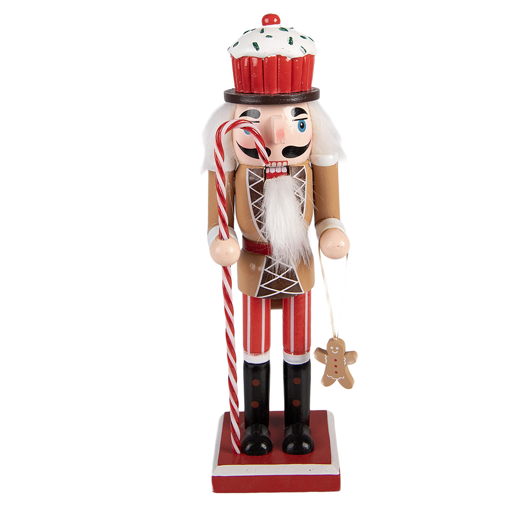 Decoratie notenkraker 8x7x25 cm