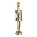 Image de décoration de Noël casse Noisette Argent Ø 12x56 cm