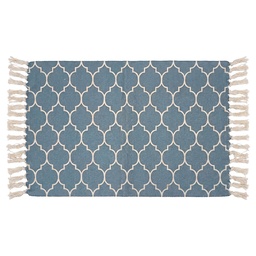 [KT081.004] Bodenmatte Beige Blau 60x90 cm