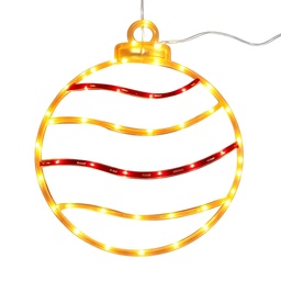 [6LMB0004] Wandlamp Kerstbal 39x3x35 cm