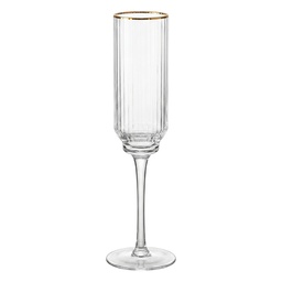 [6GL5528] Bicchiere di Champagne Trasparente Ø 5x25 cm / 150 ml