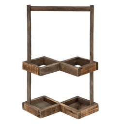 [6H2200] Porte-bouteilles Marron 27x14x42 cm