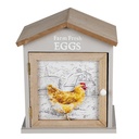 Egg Cabinet House Brown 19x13x23 cm