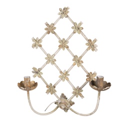 [5LMP348] Wall Lamp Beige, Golden Color 43x16x55 cm E14/max 2x25W
