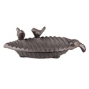 Bain doiseaux Feuille Marron 19x10x5 cm
