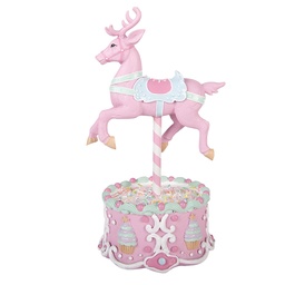 [6PR6240] Decoratie rendier met LED 17x14x29 cm / 2xAAA
