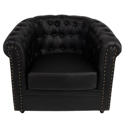 [50801] Armchair wit Armrest Black 80x75x72 cm