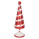 Weihnachtsdeko Weihnachtsbaum Rot Weiß Ø 12x36 cm
