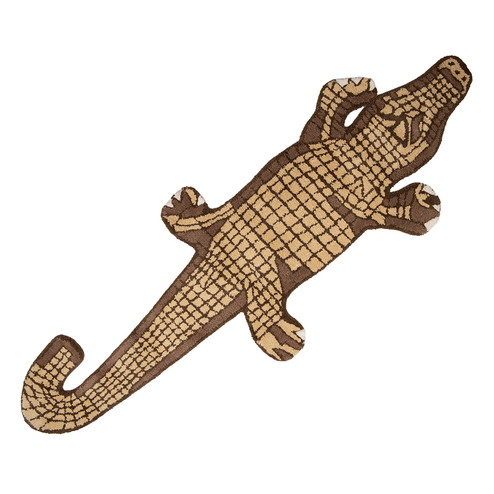 Vloerkleed krokodil 152x54x2 cm