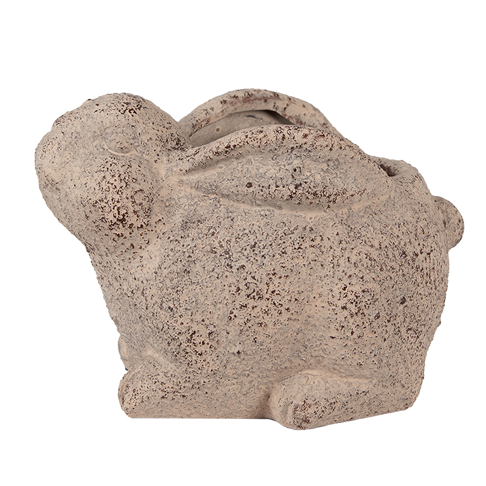Decoratie bloempot 17x12x12 cm