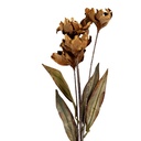 Branche de décoration avec fleurs Marron Vert 8x5x60 cm