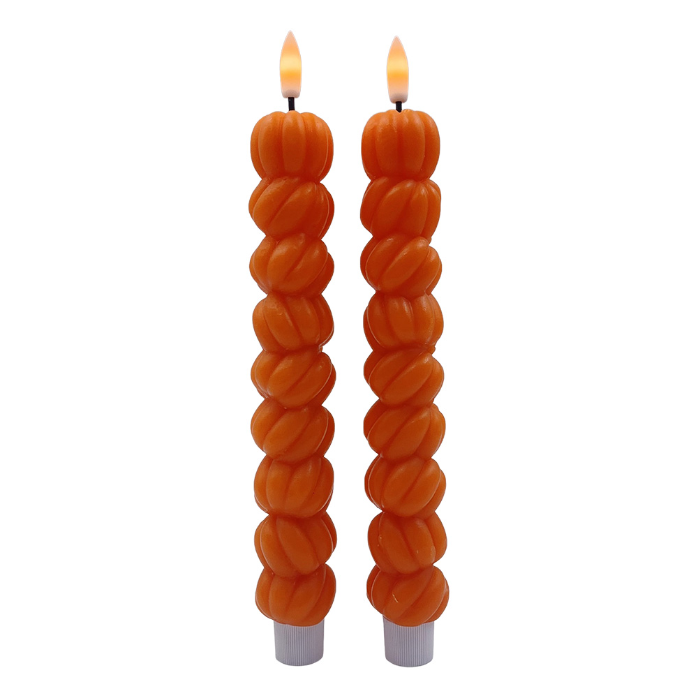 Kaars met LED set van 2 Ø 3x25 cm / 2xAAA