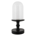 Glass cover Transparent Black Ø 17x40 cm