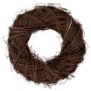 Decoration Couronne Marron Ø 35x9 cm