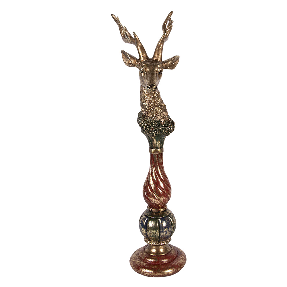Decoratie hert 14x17x49 cm