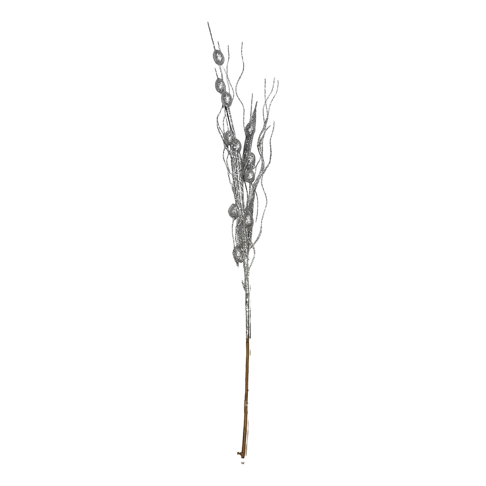 Decorazione Natale Color argento 80 cm