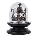 Glass cover with decoration Ø 20x26 cm