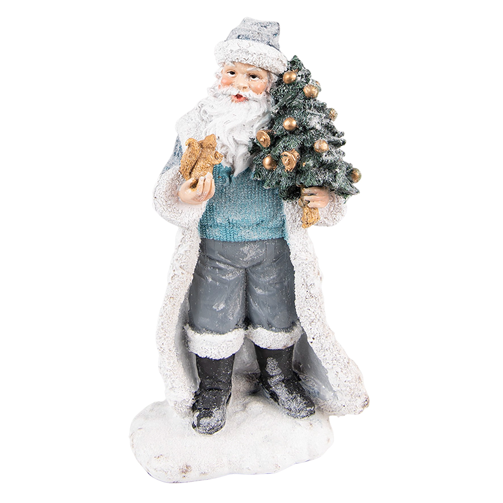 Decoratie kerstman 11x9x21 cm