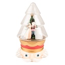 Glass cover with nutcracker LED 15x13x24 cm / 2xAAA
