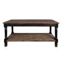 Table Black Brown 180x70x85 cm