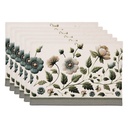 Set di tovagliette da 6 Beige Verde 48x33 cm