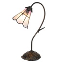 Wall Lamp Tiffany Pink Brown 30x17x48 cm E14/max 1x25W