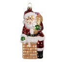 Christmas Bauble Red Golden color 6x6x12 cm
