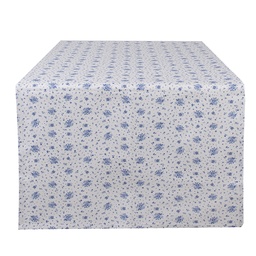 [BRB64] Runner da Tavola Beige, Blu 50x140 cm