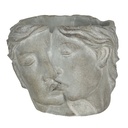 Pot de fleurs d'intérieur Gris 16x14x13 cm