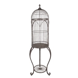 [5Y1206] Vogelkäfig Deko Braun Ø 52x187 cm
