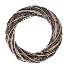 [6RO0610M] Decoration Kranz Braun Beige Ø 30x6 cm