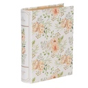 Box in book shape White Green 17x14x5 cm