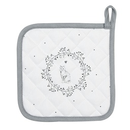 [LGC45] Porte-pots Blanc Gris 20x20 cm