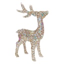 Decoratie rendier met LED 34x13x53 cm / 3xAA