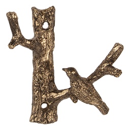 [6Y5885] Wall Hook Gold colored 9x4x9 cm