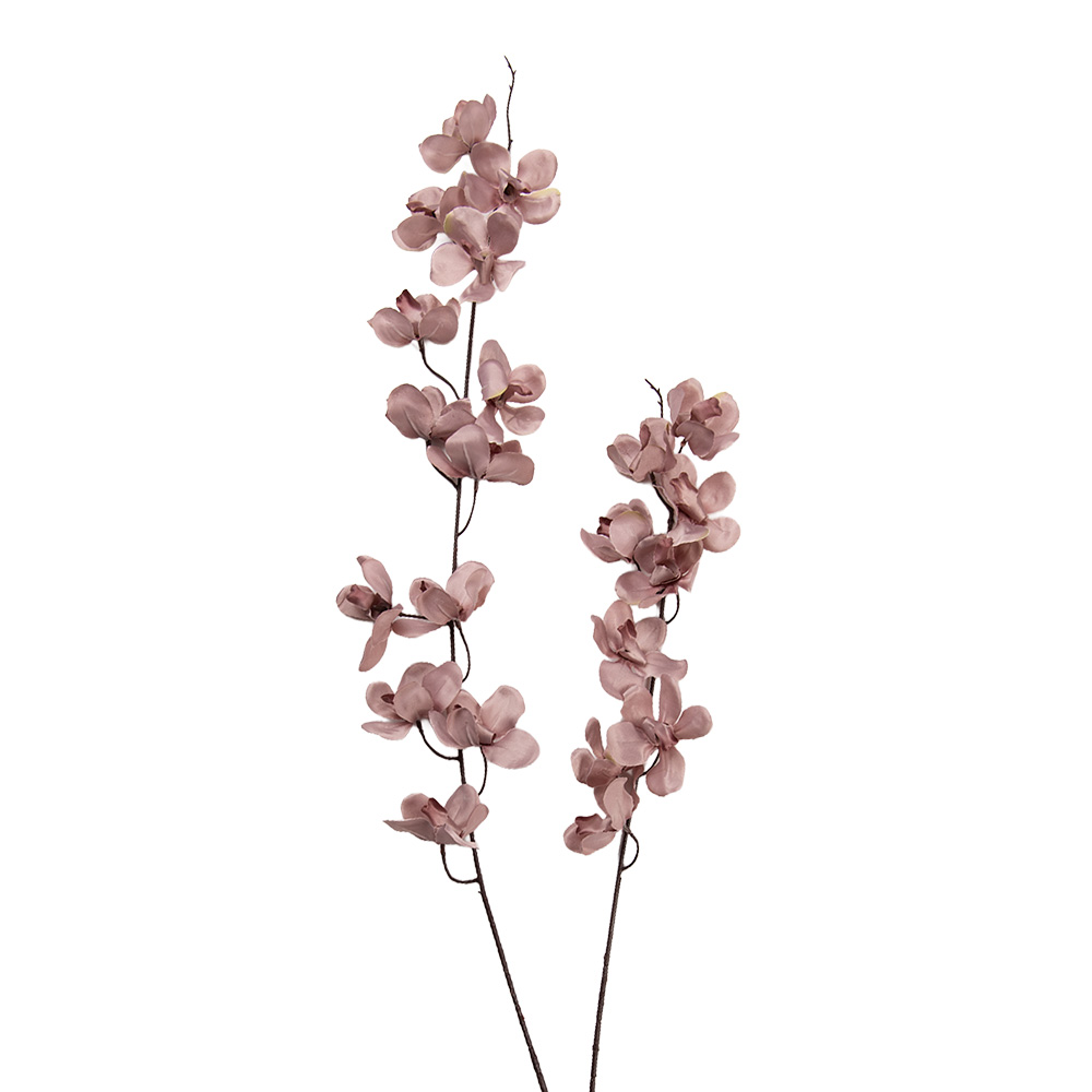 Decoratie tak met bloemen 10x10x110 cm