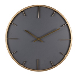[6KL0795] Wanduhr Grau Ø 45x4 cm / 1xAA