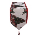 Chemin de table Beige Rouge 33x180 cm