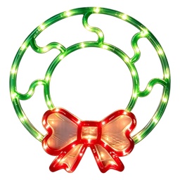 [6LMB0009] Lampada a parete Verde Rosso 31x3x35 cm