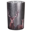 Tealight holder Grey Brown Ø 12x18 cm