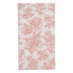 [73180] Papierservietten Weiß Rosa 33x40 cm (20)