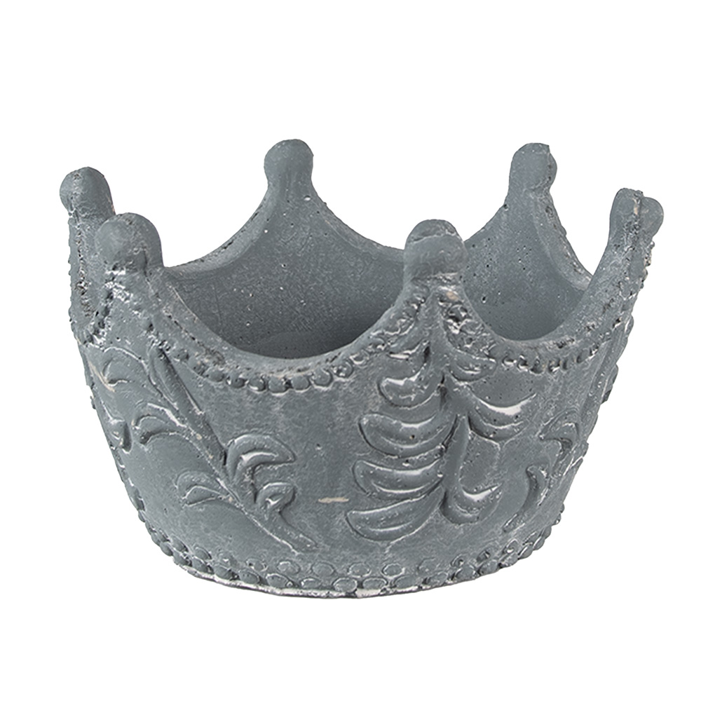 Bloempot kroon 18x17x12 cm