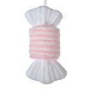 Christmas Decoration Pendant Candy White Pink 11x8x20 cm