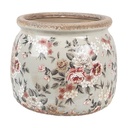 Flower Pot Inside Grey Pink Ø 16x13 cm