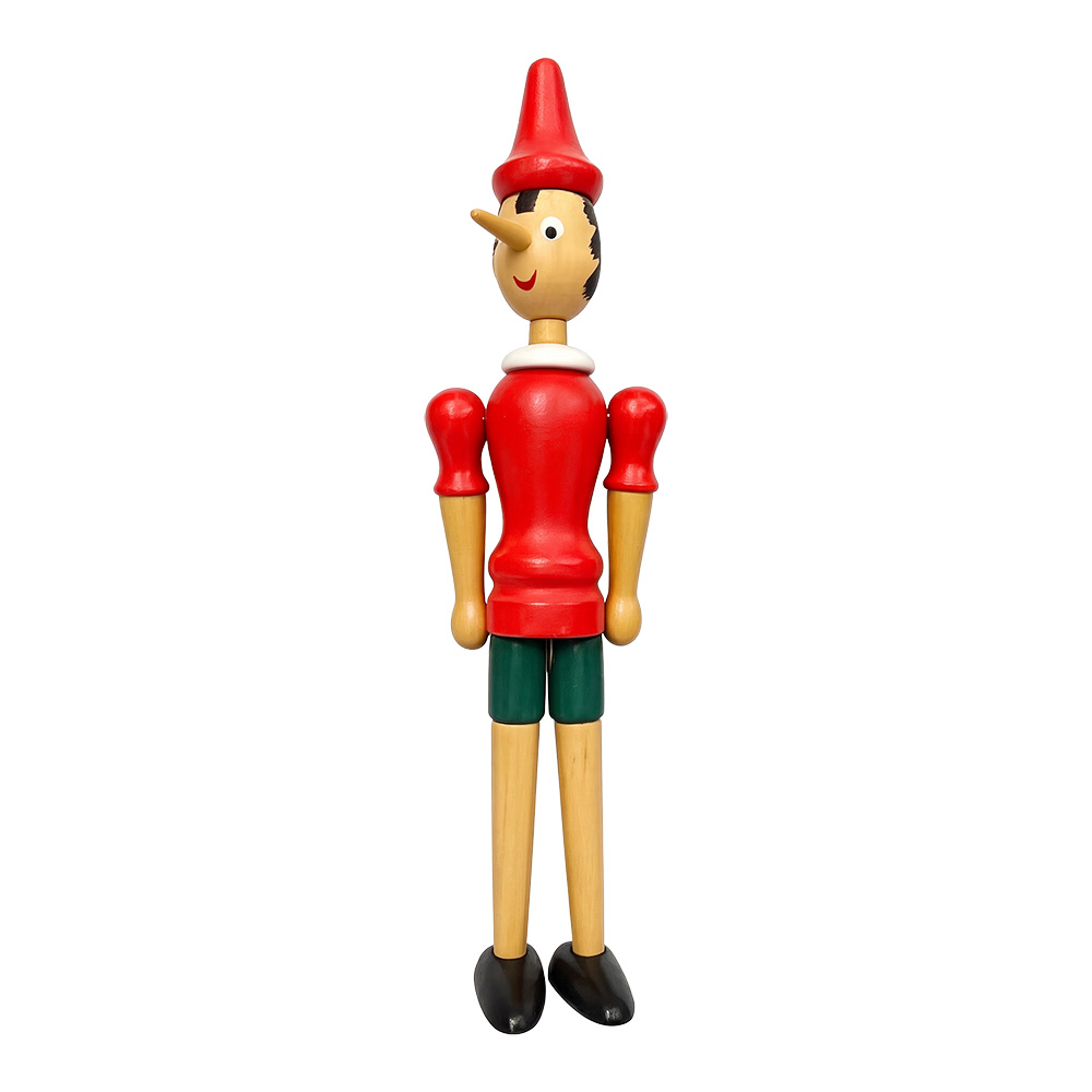 Decorativa Pinocchio Rosso Beige 35 cm