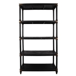 [5H0748Z] Armoire Noir 110x40x210 cm